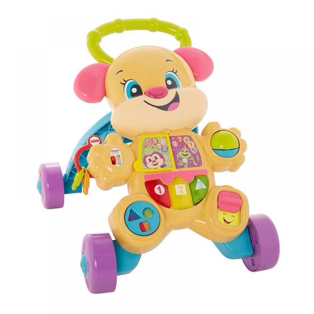 Fisher Price Laugh & Learn Εκπαιδευτική Στράτα Ροζ Σκυλάκι Smart Stages (FTC68)