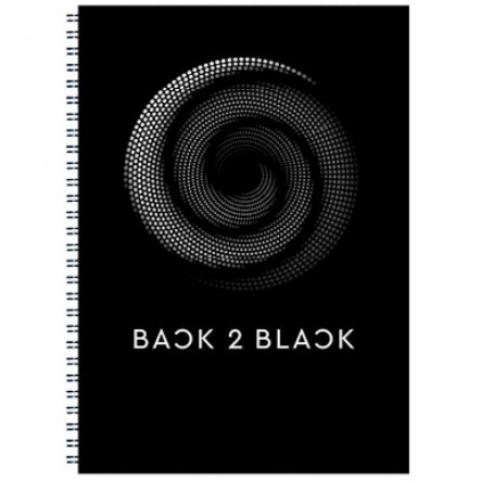 ΤετΣπλ B5Back To Black Τετράδιο Σπιράλ B5 17X24 Εκ. 1 Θεμάτων - 5 Σχέδια