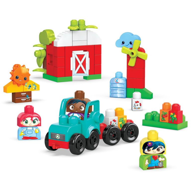 Mattel Mega Bloks Green Town Grow And Protect Farm- Οικολογική Φάρμα (Hdl070)