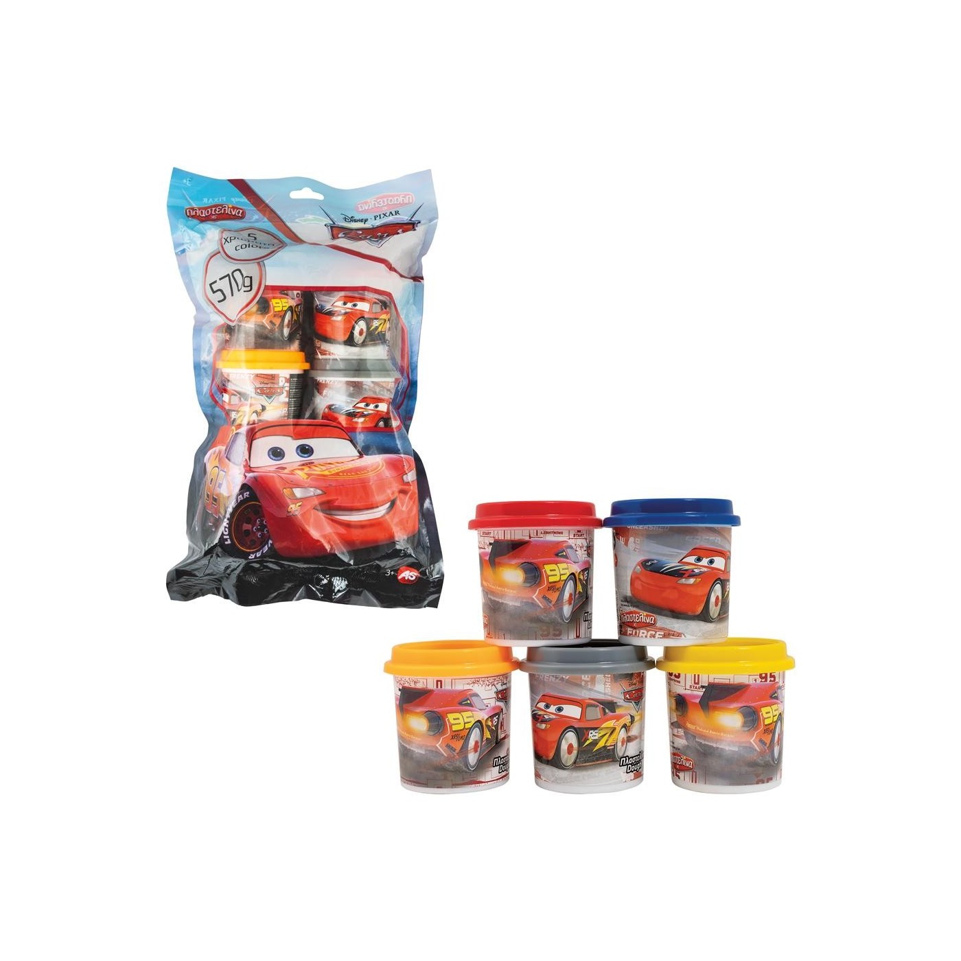 As Dough Polybag With 5 Pots And 3d Caps 570gr (1045-03567)