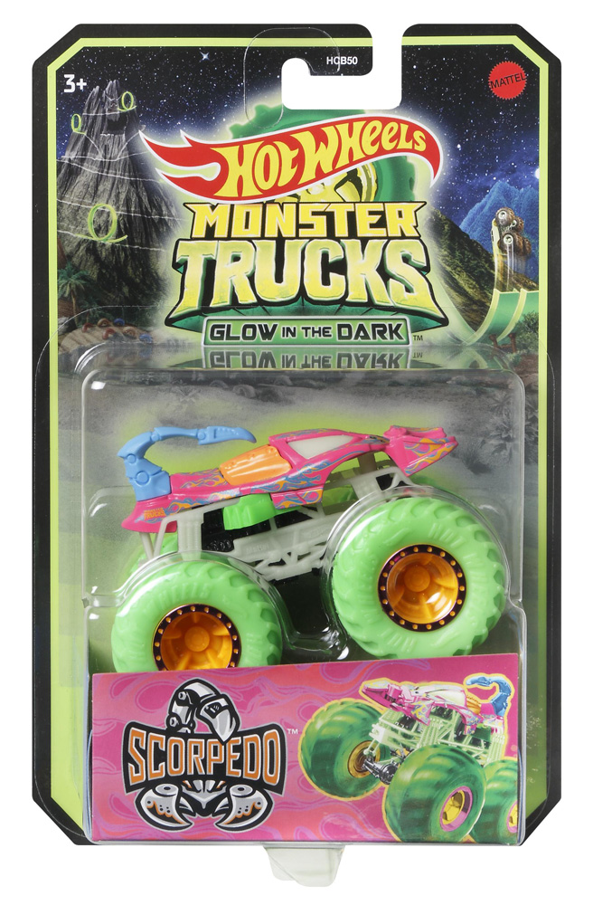 Hot Wheels Οχήματα Monster Trucks Glow-in-the-dark (Hcb50)