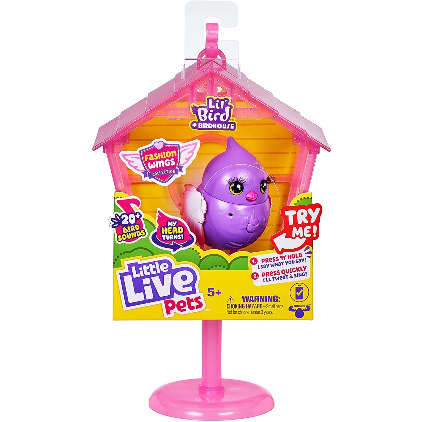 Little Live Pets Σπίτι Με Πουλάκι Cocoritos 2 Σχέδια (LPB13000)