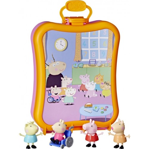 Peppa Pig Peppas Club Friends Case Pack 2 Θήκη με 4 Φιγούρες (F3779)