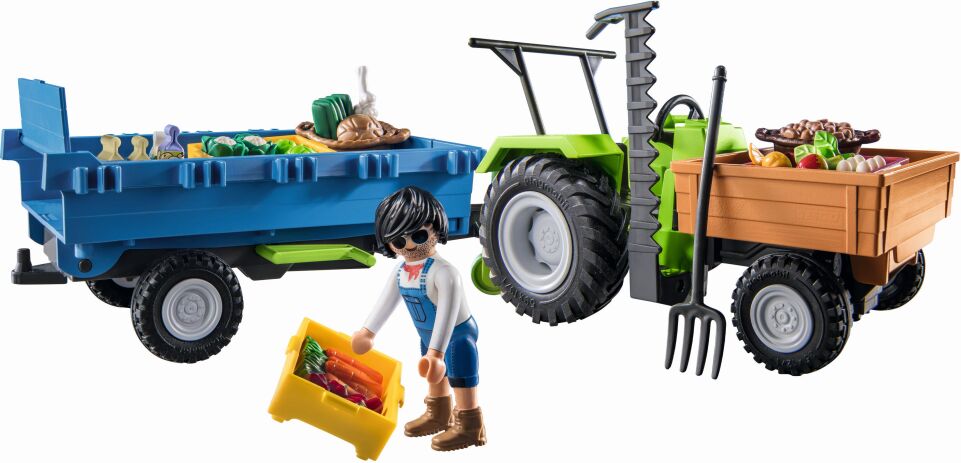 Playmobil Country Αγροτικό Τρακτέρ Με Καρότσα (71249)