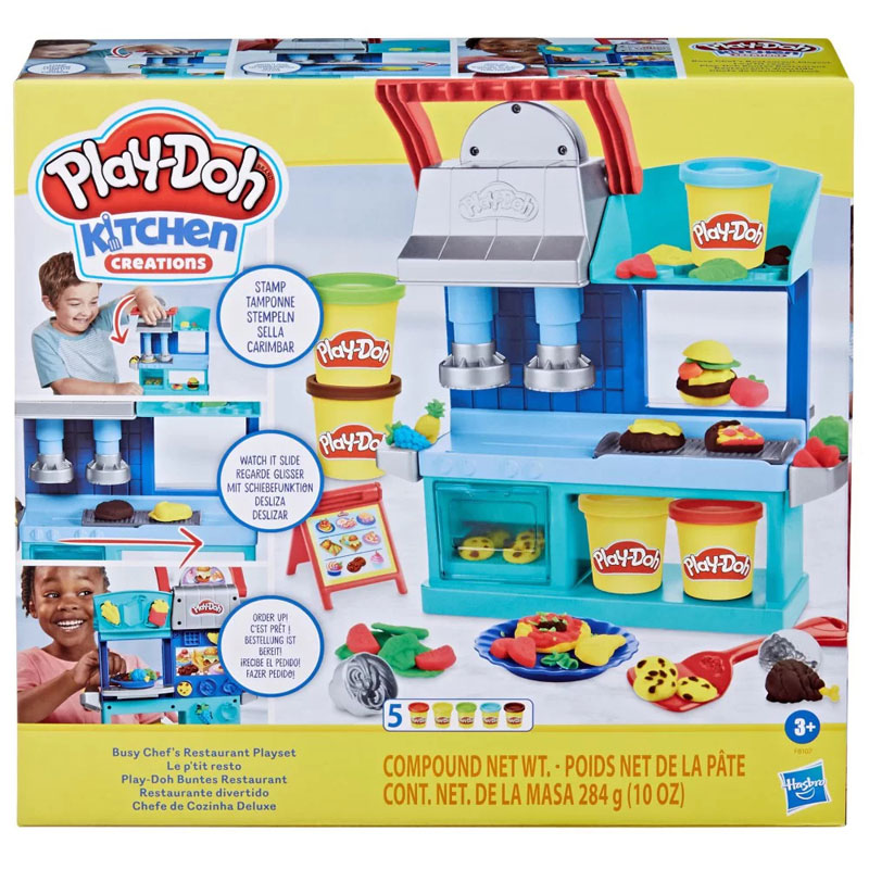 Hasbro Play-Doh Kitchen Creations Busy Chefs Restaurant Playset (F8107)