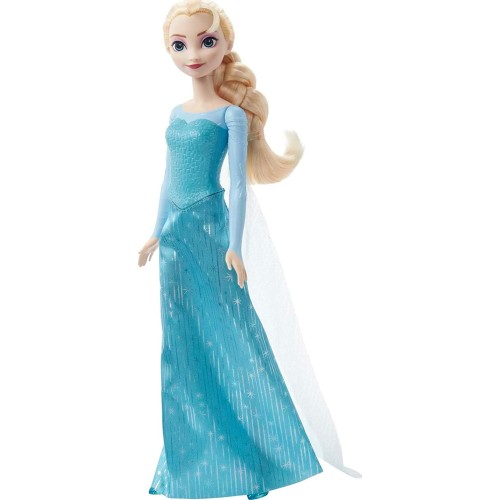 Mattel Κούκλα Frozen Elsa με Μακρύ Φουστάνι (HLW46/HLW47)