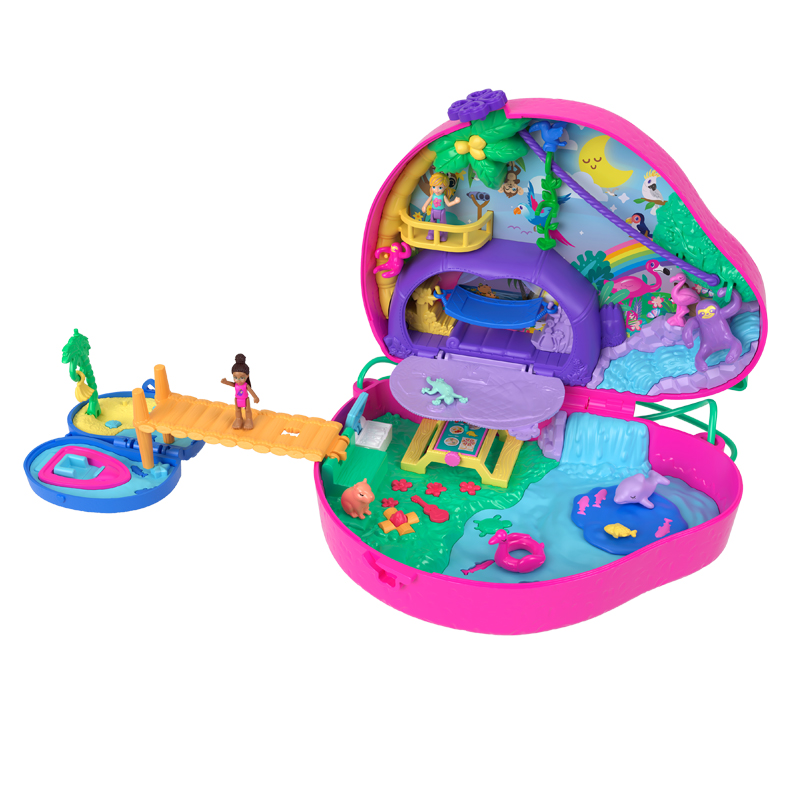 Mattel Polly Pocket Θήκη - Τσαντάκι Sloth Family (GKJ63/HRD40)