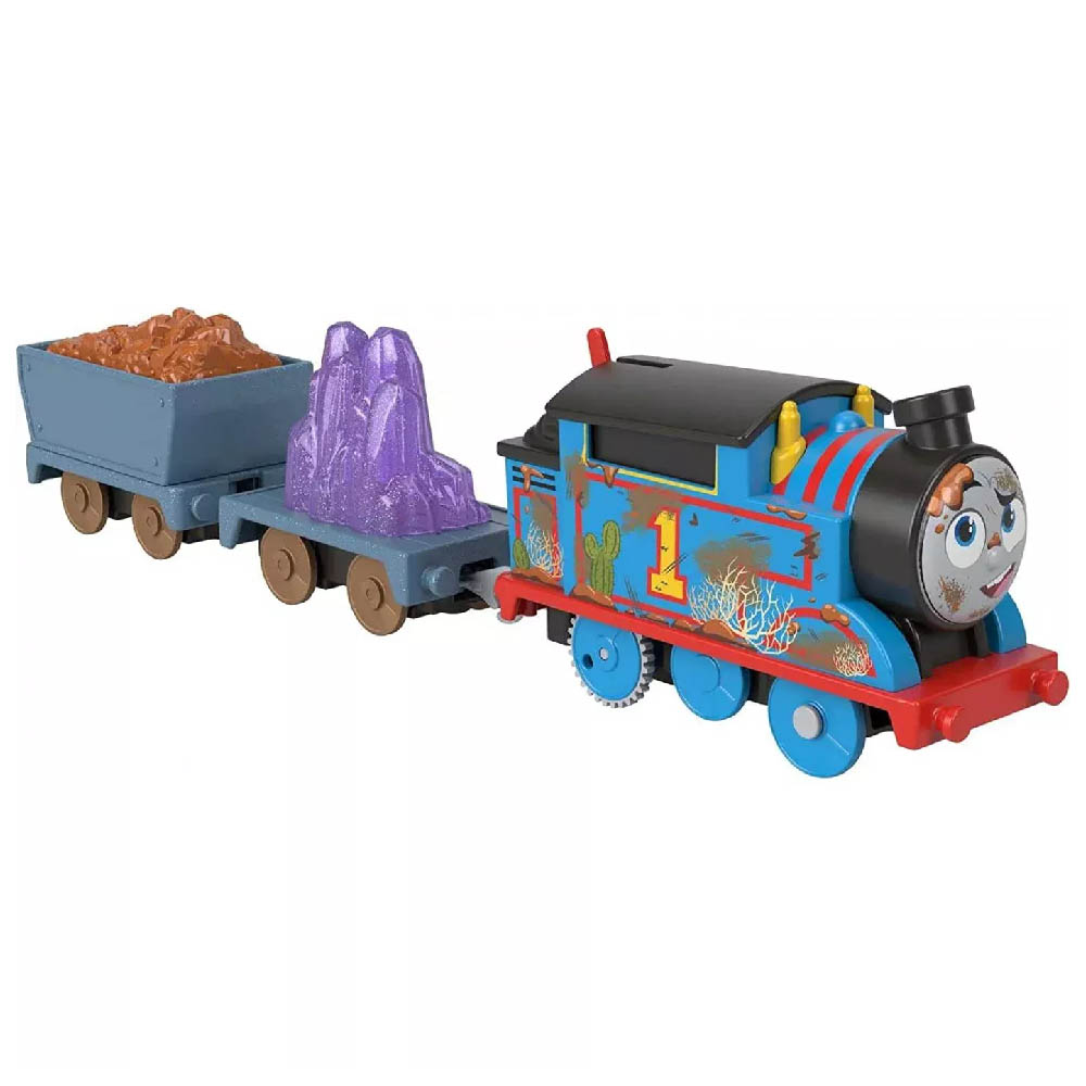 Fisher-Price Thomas & Friends Μηχανοκίνητο Τρένο Με 2 Βαγόνια – Crystal Caves Thomas (HFX97/HJV43)