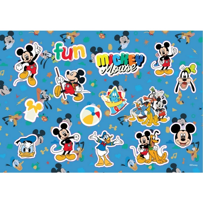 Μπλοκ Ζωγραφικής Mickey Mouse 23x33 40 Φύλλων Με Αυτοκόλλητα Στένσιλ-2 Σχέδια (000564476)