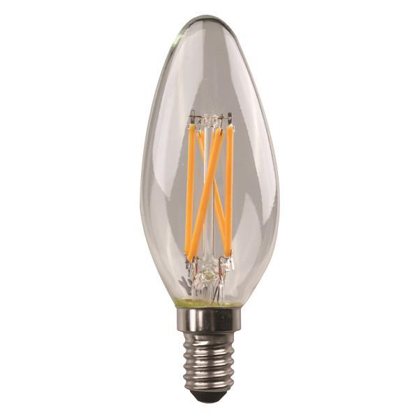 Eurolamp Λάμπα Led Κερί Crossed Filament 4.5W E14 3000K 220-240V (147-78121)