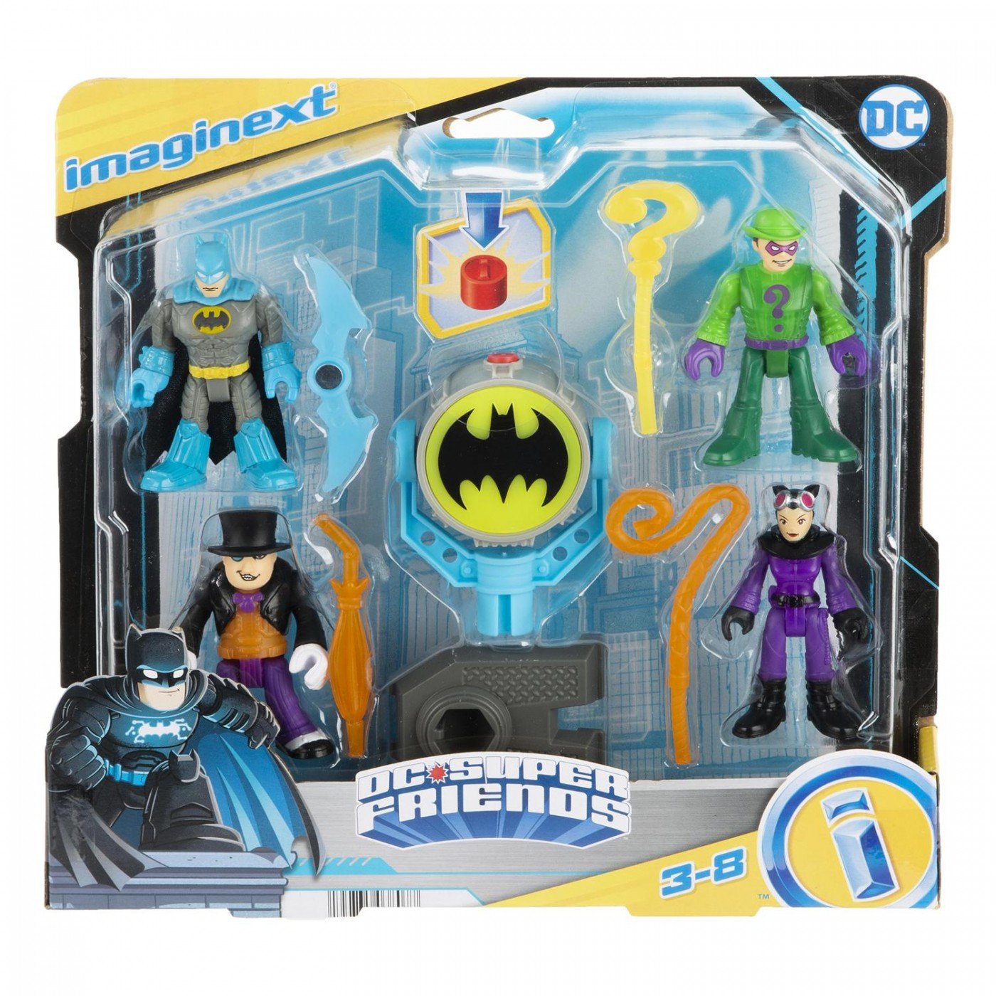 Fisher-Price Imaginext - Bat-Tech Bat-Signal Φιγούρες Σετ Των 4 (HFD470)