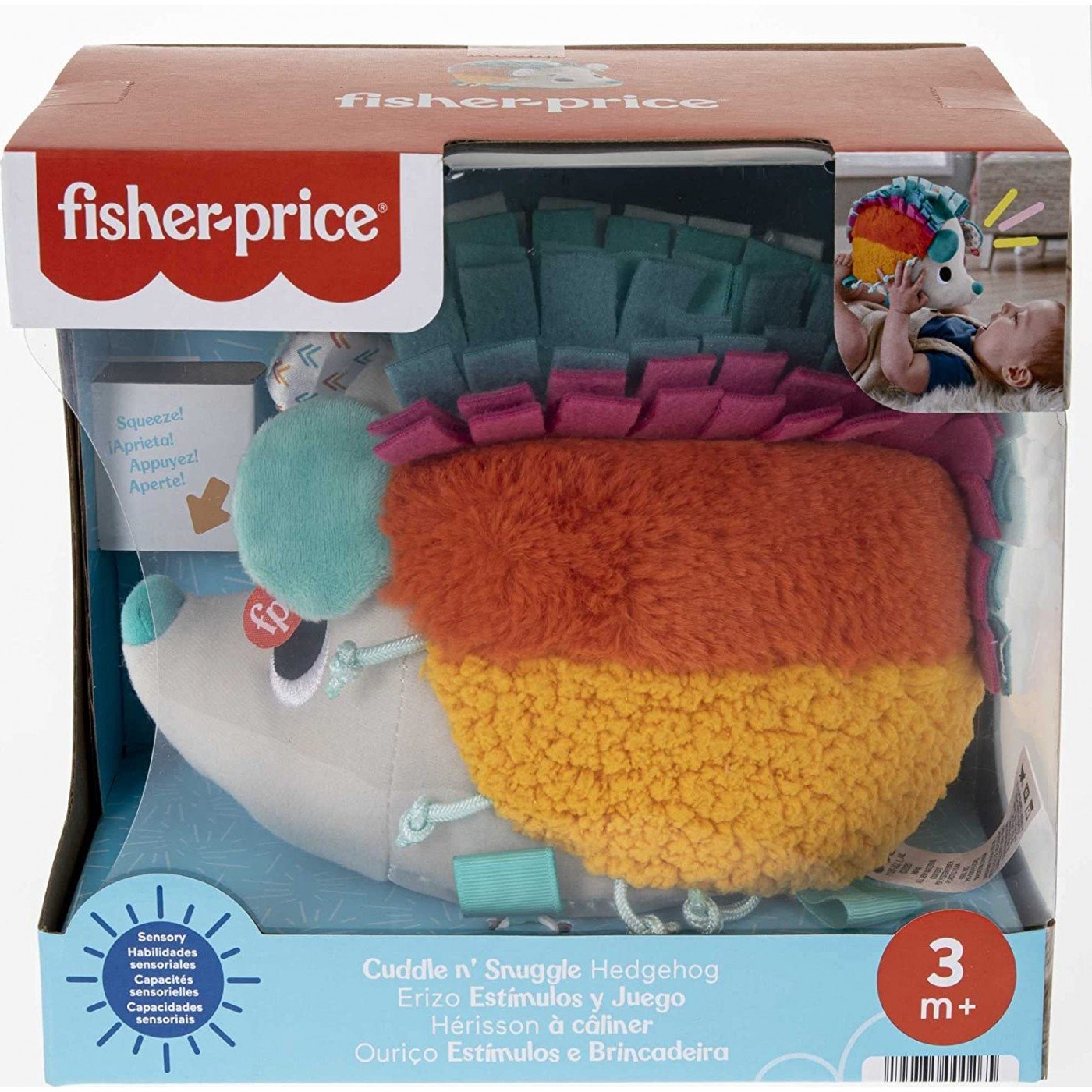 Fisher-Price Μαλακό Σκαντζοχοιράκι Ουράνιο Τόξο (HBP420)