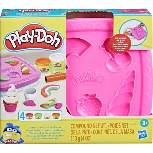 Hasbro Play-Doh Create And Go Cupcakes Playset (F6914/F7527)