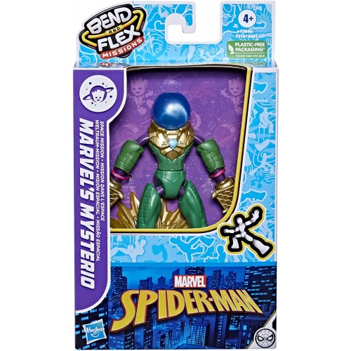 Hasbro Spiderman Bend & Flex Missions: Φιγούρα 15εκ Mysterio Space Mission (F3741/F3846)