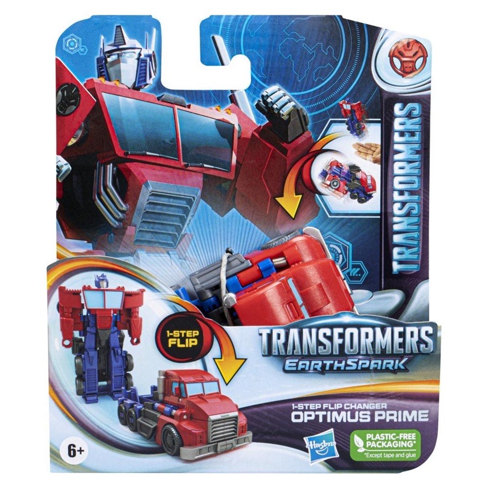 Hasbro Transformers Earthspark 1-Step Flip Changer Optimus (F6229/F6716)