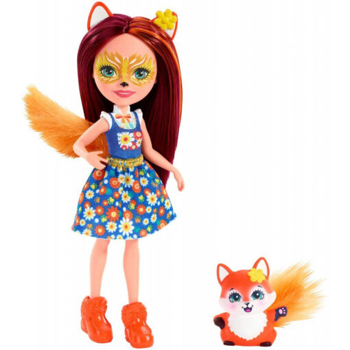 Mattel Enchantimals Κούκλα Και Ζωάκι Felicity Fox And Flick (DVH87/FXM71)