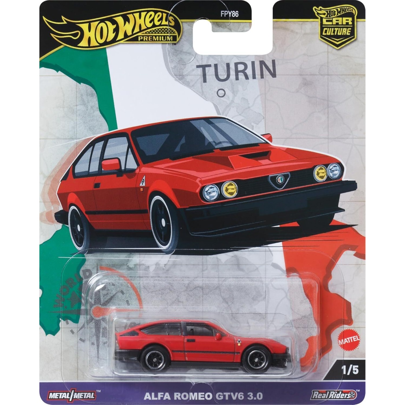 Mattel Hot Wheels Car Culture Alfa Romeo GTV 6 3.0 Όχημα Παιχνίδι (FPY86/HRV80)