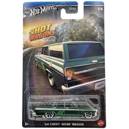 Mattel Hot Wheels Όχημα Hot Wagons 64 Chevy Nova Wagon