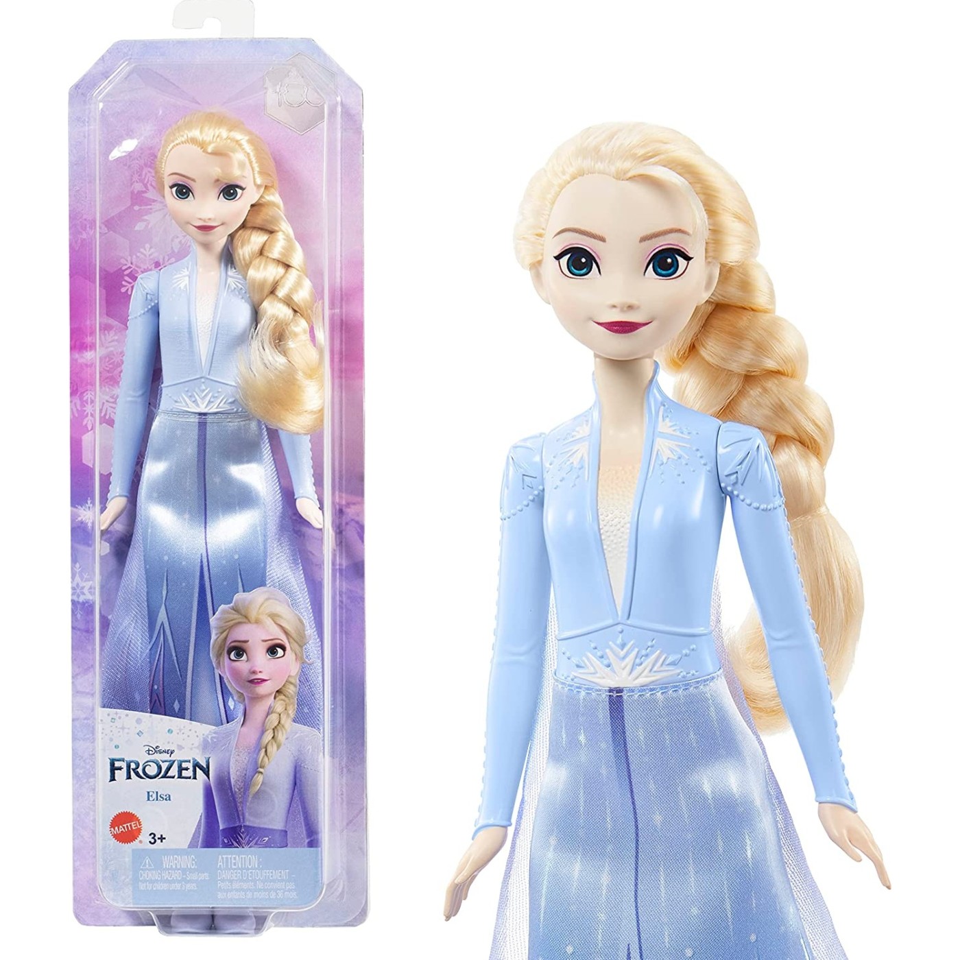 Mattel Κούκλα Frozen Elsa (HLW46/HLW48)