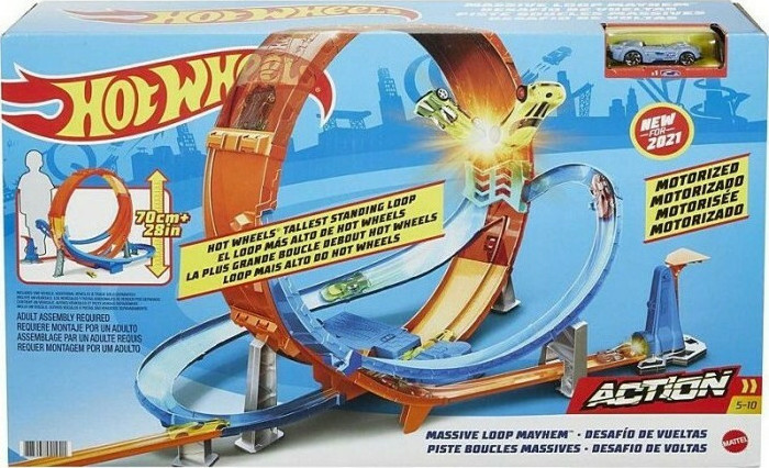 Mattel Πίστα Hot Wheels Massive Loop Mayhem Track Set (Gtv140)