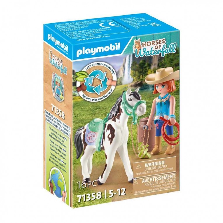 Playmobil Horses of Waterfall Η Ellie με το άλογo Sawdust (71358)