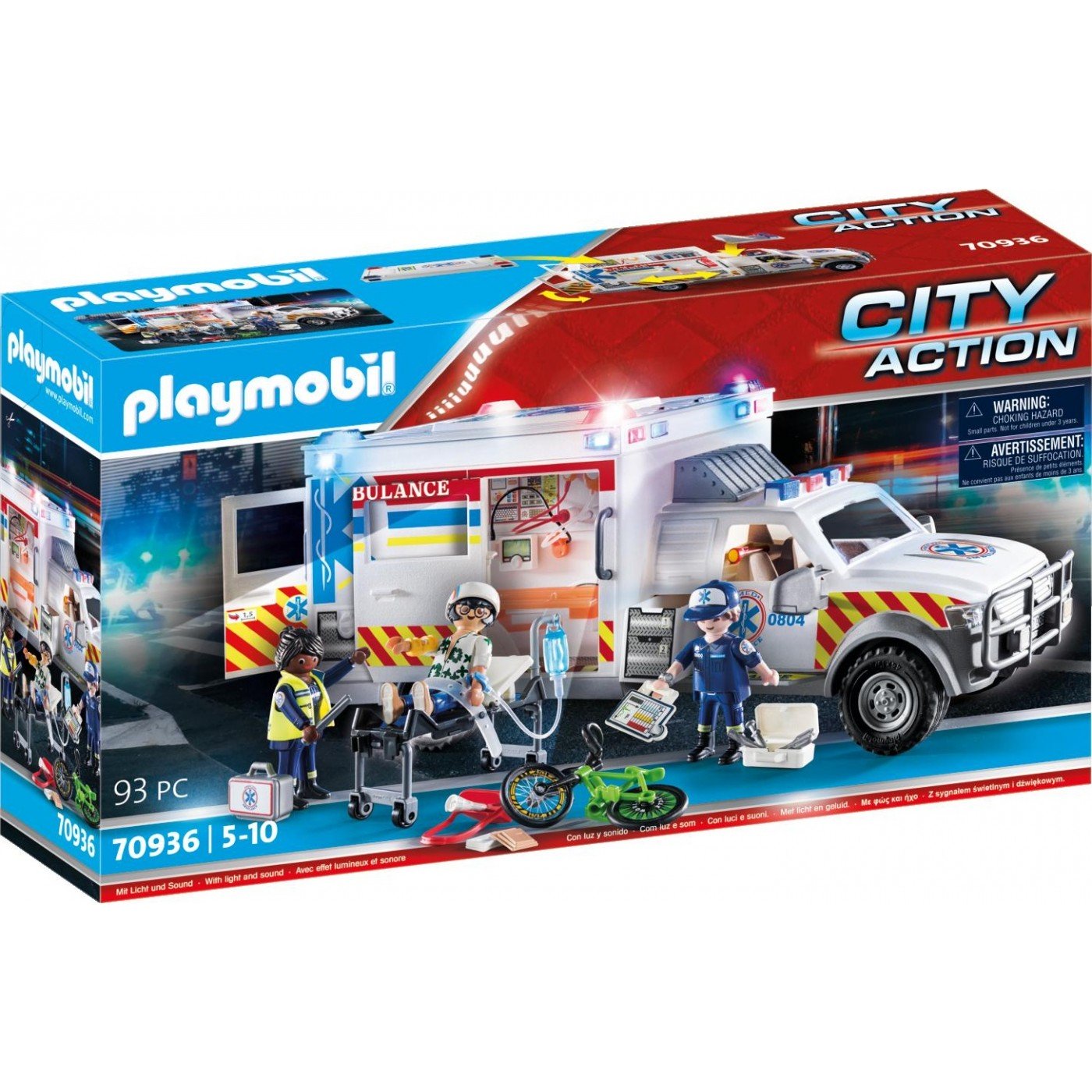 Playmobil US. Όχημα Πρώτων Βοηθειών (70936)