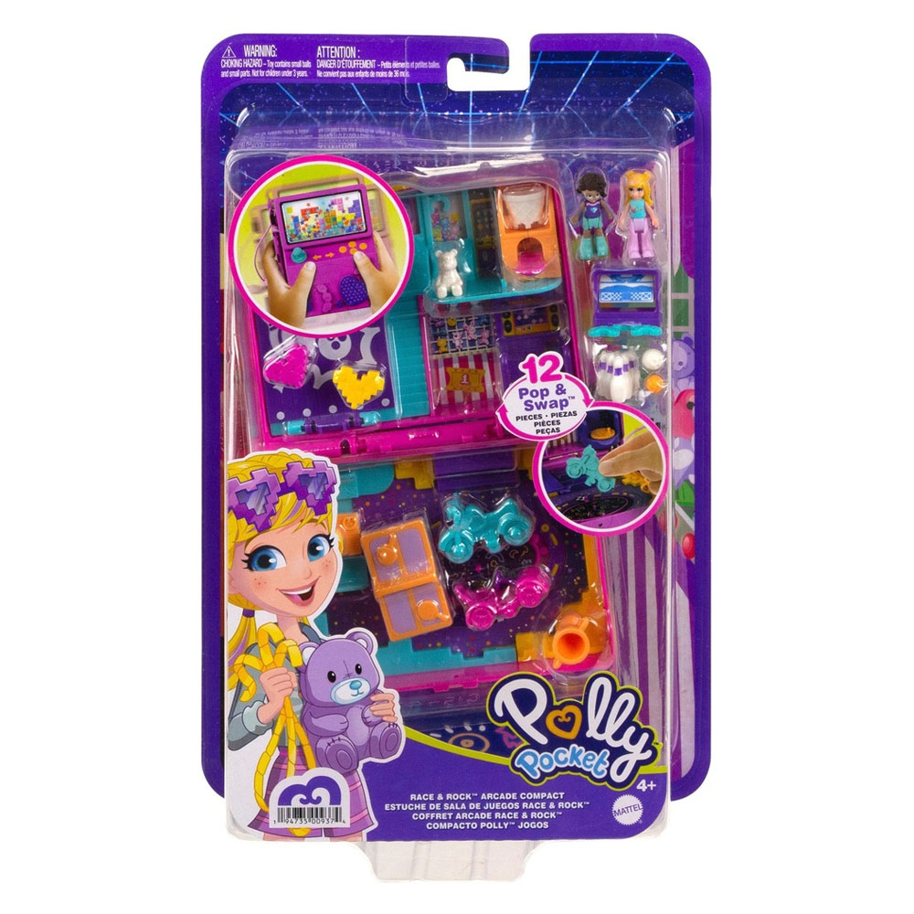 Polly Pocket Ο Κόσμος Της Polly Σετάκια – Race & Rock Arcade (FRY35/HCG15)