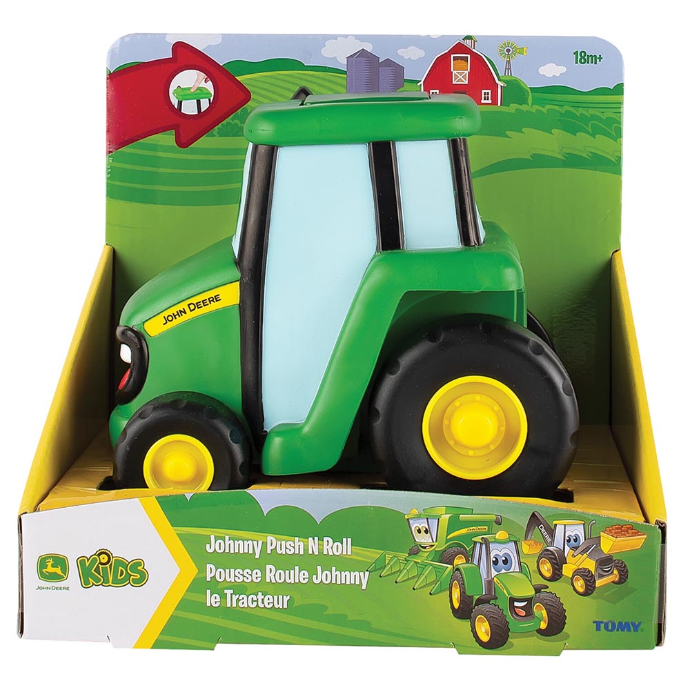 Tomy Games John Deere Τρακτεράκι Johnny Push N Roll (1000-42925)